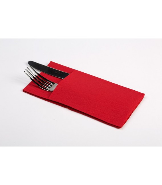 Servilletas Canguro Papel Punta-Punta 40x40cm Rojas