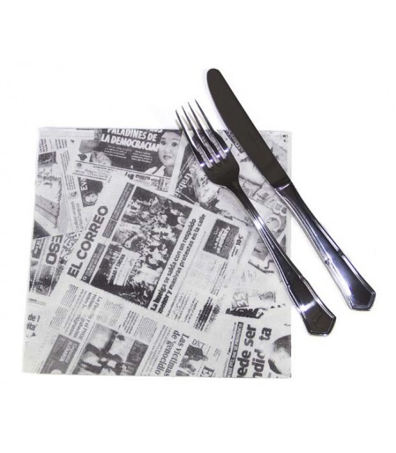 Servilletas Papel Punta-Punta 40x40cm News
