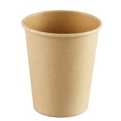 Vasos Biodegradables de Cartón y PLA 240ml Ø8cm