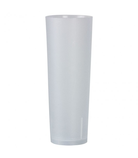 Vasos de Plástico Duro PP Tubo Reutilizables 330ml