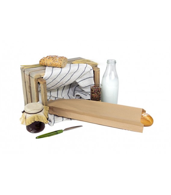 Bolsas de Papel Kraft 9+5x50cm 40gr