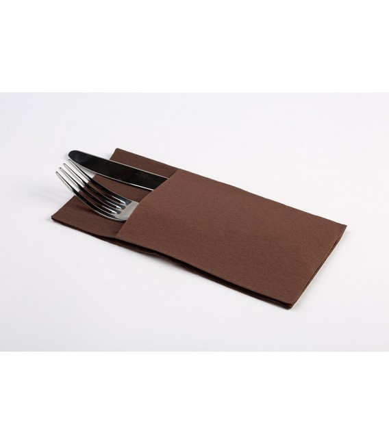 Servilletas Canguro Papel Punta-Punta 40x40cm Chocolate