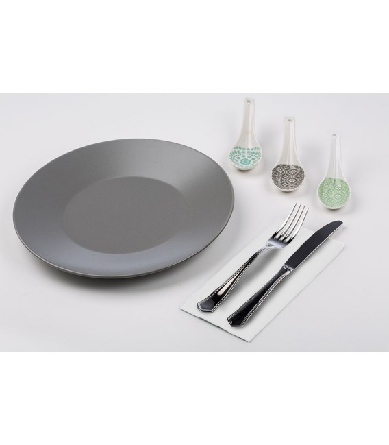 Servilletas Papel Punta-Punta 40 x 40 cm Plegadas 1/8 Blancas