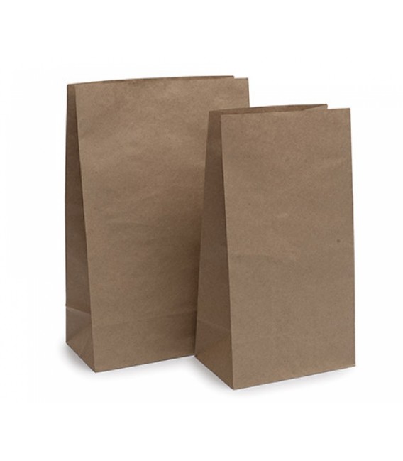 Bolsas de Papel Kraft Americanas 18+12x34cm