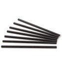 Pajitas de Papel Biodegradables Negras Rectas Ø8mm x 23cm