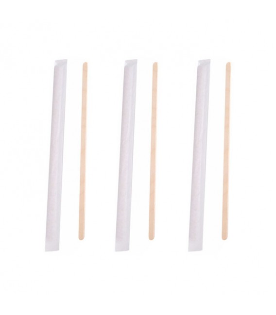 Removedores Enfundados para Café de Madera Ecológicos 11cm