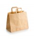 Bolsas de Papel Kraft con Asas Take Away 26+17x26cm