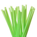 Pajitas Biodegradables Rectas Verdes de PLA Ø6mm x 23cm