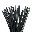Pajitas Biodegradables Rectas Negras de PLA Ø8mm x 21cm