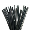 Pajitas Biodegradables Rectas Negras de PLA Ø8mm x 25cm