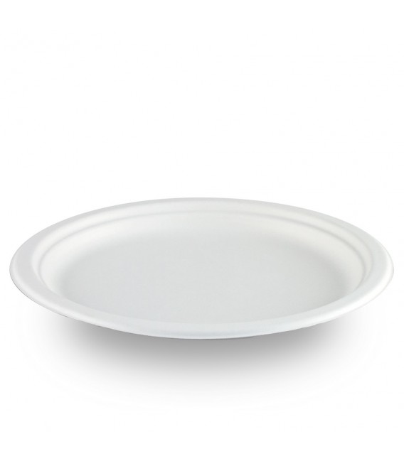 Platos Biodegradables Caña de Azúcar 26cm