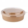 Envases de Cartón Redondos con Tapa Transparente 1.100ml