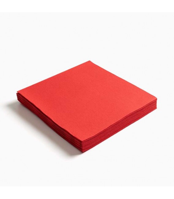 Servilletas de Papel Punta Punta 33x33 cm Rojas