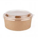 Envases de Cartón Redondos con Tapa Transparente 1.000ml