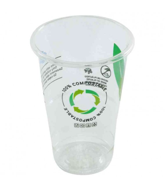 Vasos Biodegradables PLA 330ml Impresos