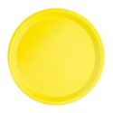 Platos Biodegradables de Cartón Amarillos 20,5cm