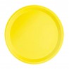 Platos Biodegradables de Cartón Amarillos 20,5cm
