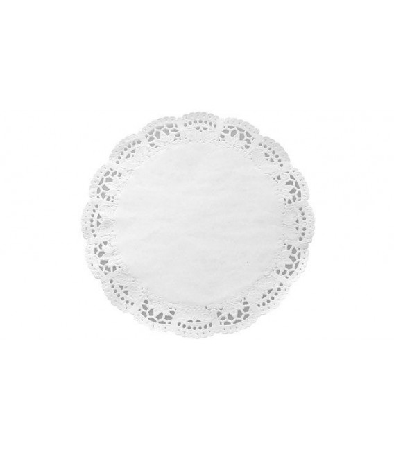 Blondas de Papel Redondas Blancas 28cm (2.500 Uds)