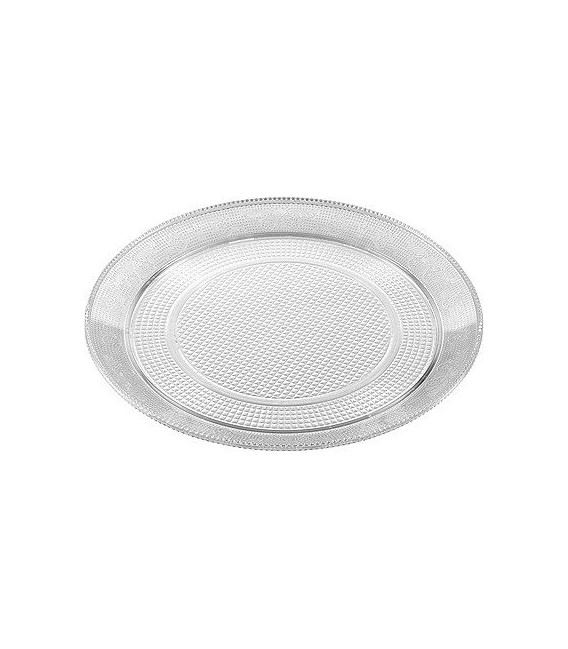 Bandejas de Plástico PS Lux Transparentes Reutilizables 20 cm