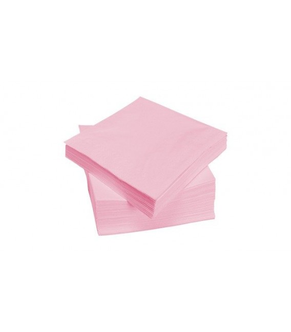 Servilletas Papel Punta Punta 40 x 40 cm Rosa Baby 2 Capas