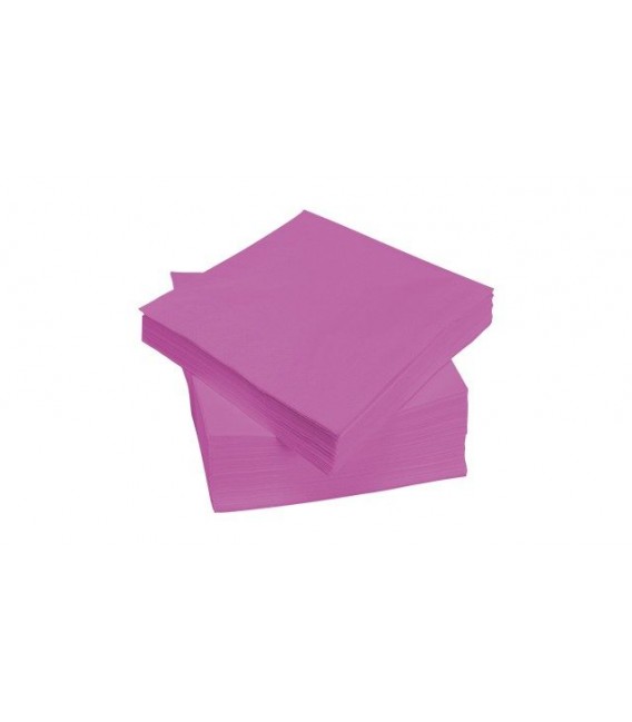 Servilletas Papel Punta Punta 40 x 40 cm Fucsia 2 Capas