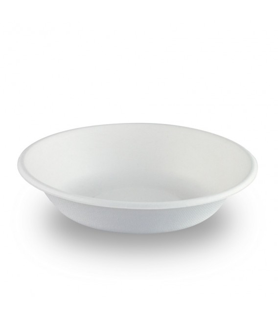 Platos Biodegradables Caña de Azúcar Hondos 19cm